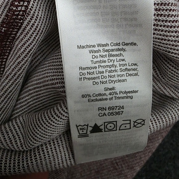 Columbia Mens Small Red Long Sleeve 1/4 Quarter Zip Pullover Sweater - Picture 7 of 7